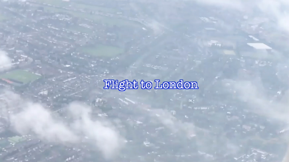 London City Airport arrival on the plane about to land